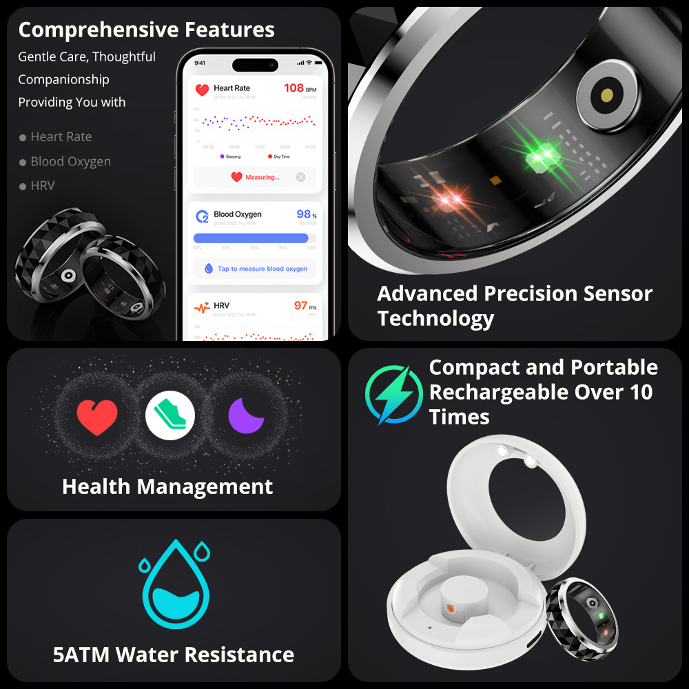 2024 COLMI R11 Smart Ring, Fid - Blood Oxygen Monitor review and price