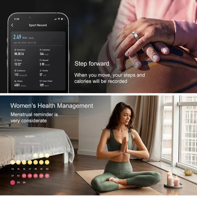 Smart Ring Men Women, Heart Ra - Blood Oxygen Monitor review and price