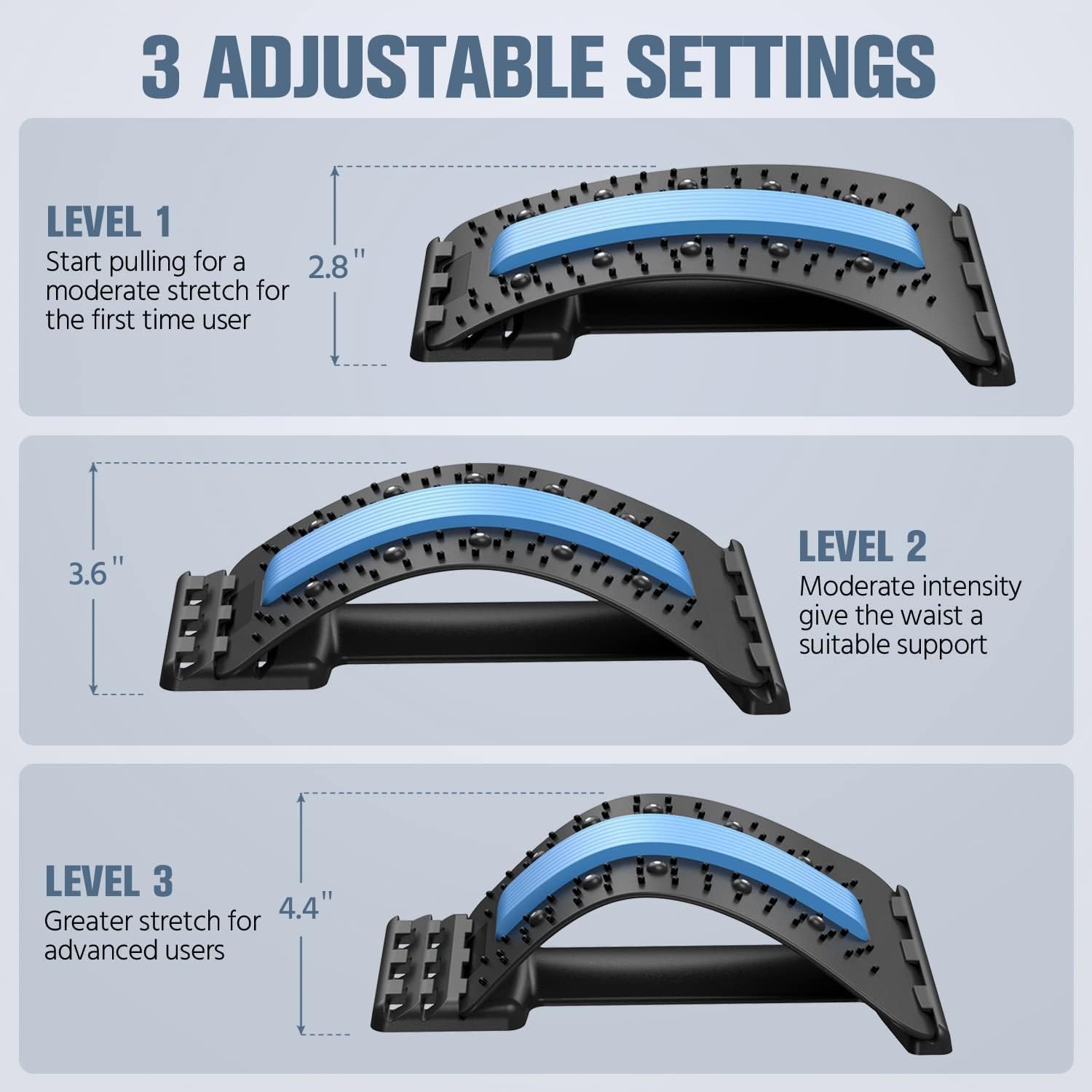 Multi-Level Back Stretching De - Back Stretcher Lumbar review and price