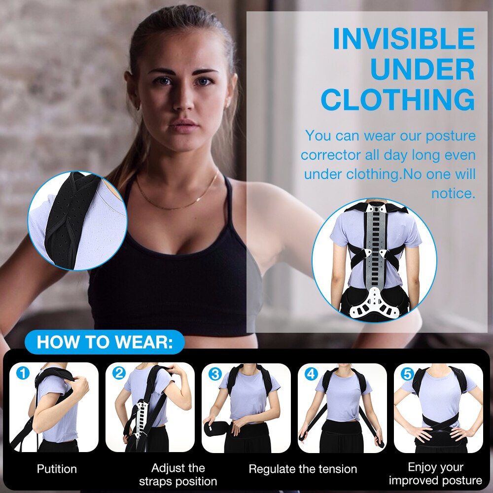 Lumbar Spinal Bad Back Posture - Posture Corrector Back Brace review and price