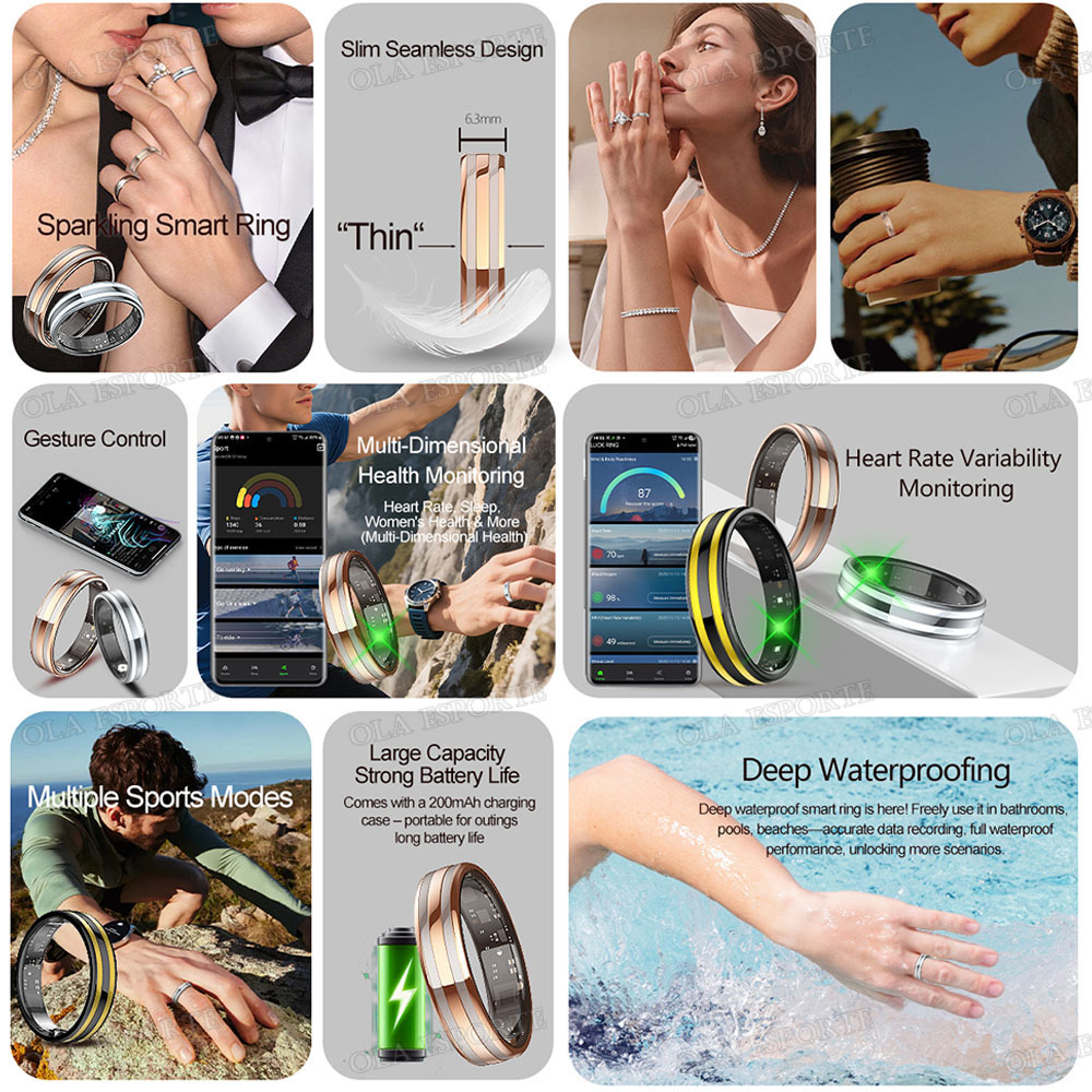 New 6.3mm Thin Smart Ring Heal - Blood Oxygen Monitor review and price