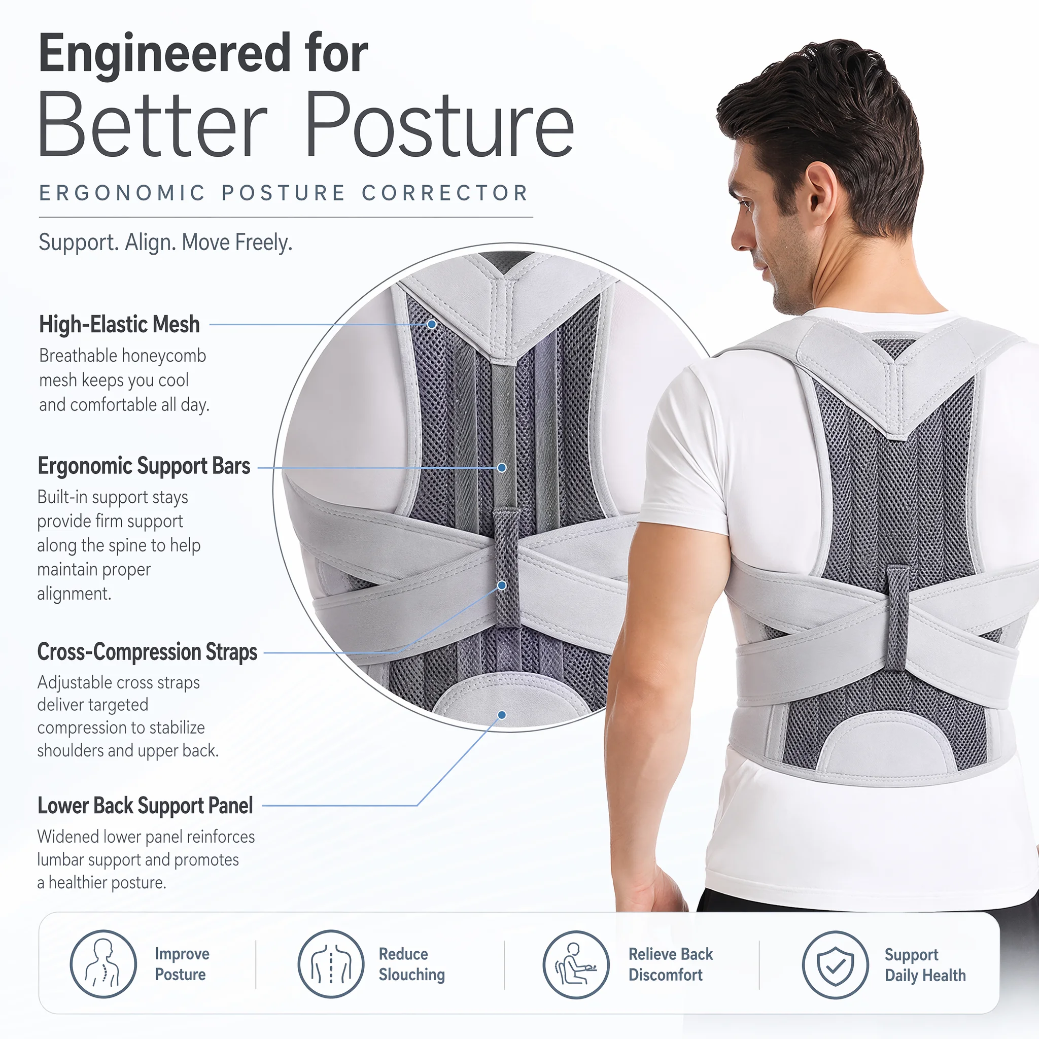New Design Humpback Girdle Kee - Posture Corrector Back Brace review and price