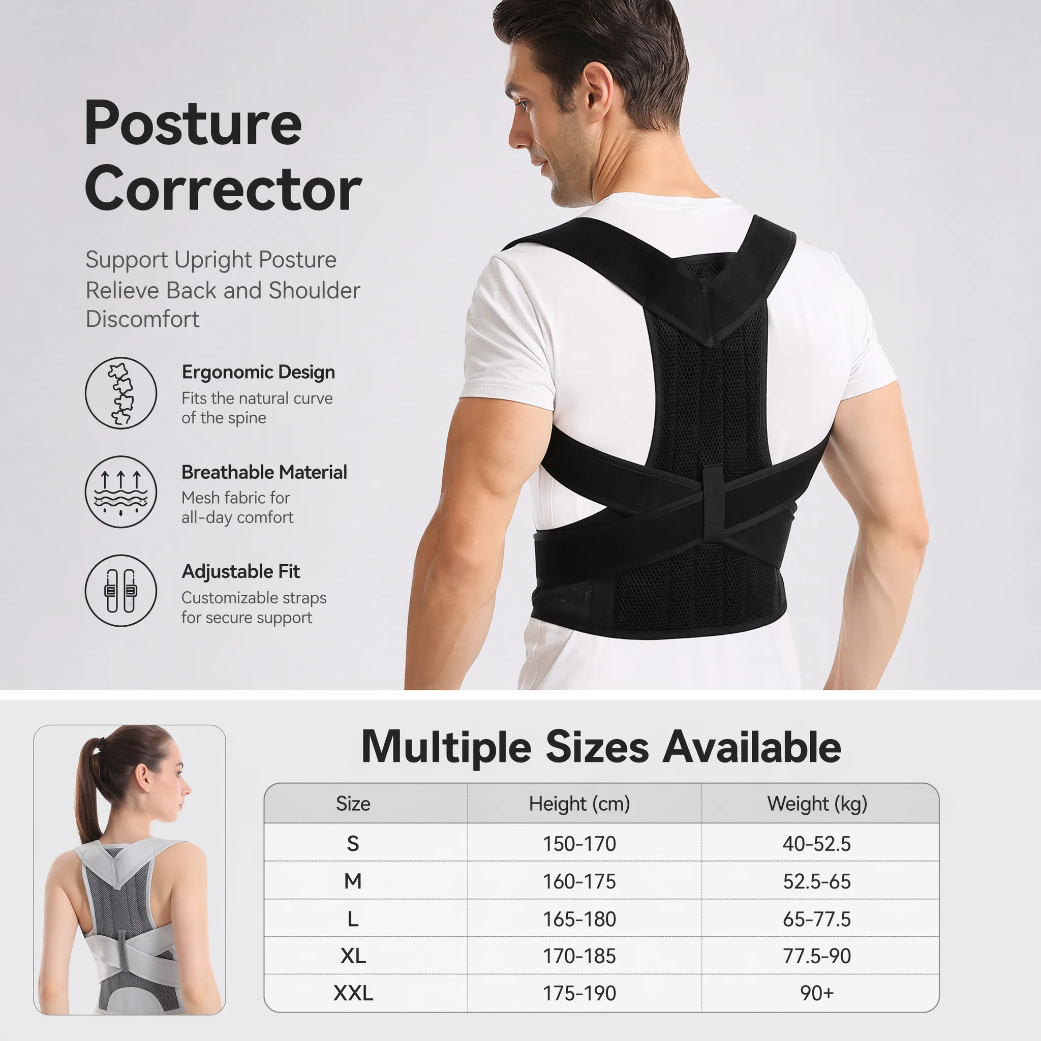 New Design Humpback Girdle Kee - Posture Corrector Back Brace review and price
