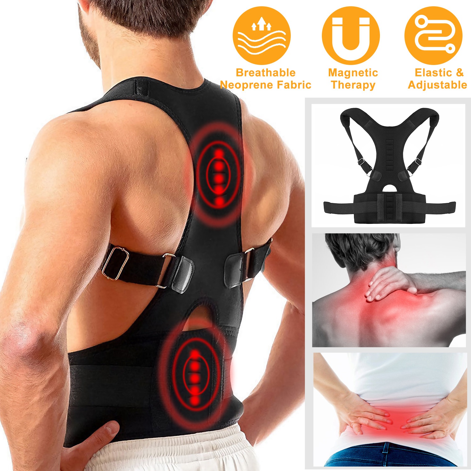 Full Back Support Shapewear Po - Posture Corrector Back Brace review and price