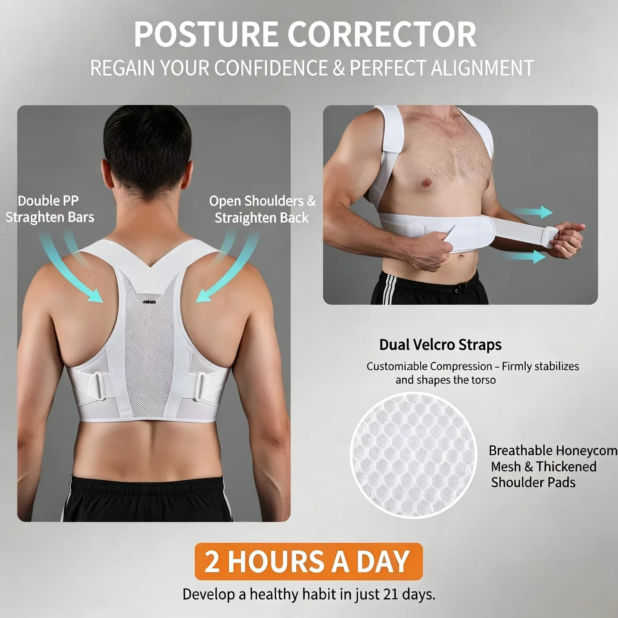 VBOSI Adjustable Posture Corre - Posture Corrector Back Brace review and price