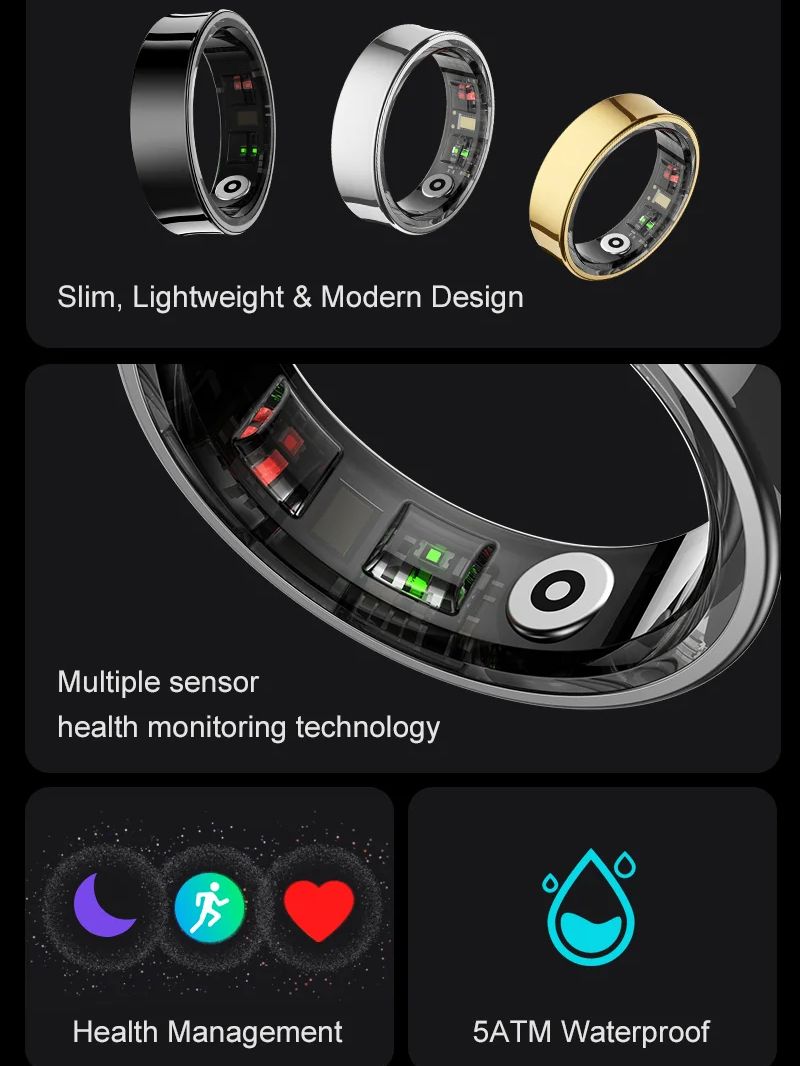 New Smart Ring R09 Health Moni - Blood Oxygen Monitor review and price